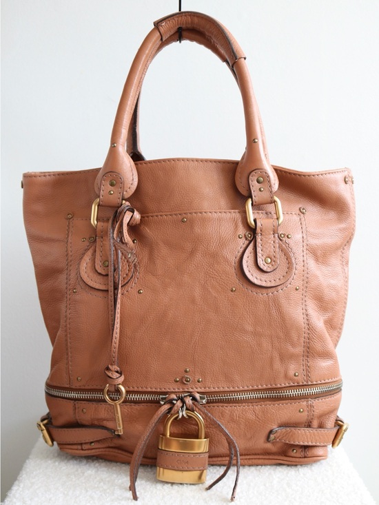 Chloe Handbags - Chloe Paddington Tote Bag Light Brown Leather
